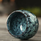 Japanese Style Ceramic Tea Cup Kiln Transformation Espresso Cup Porcelain Kung Fu Teacup Pottery Coffee Mug Wine Drinkware