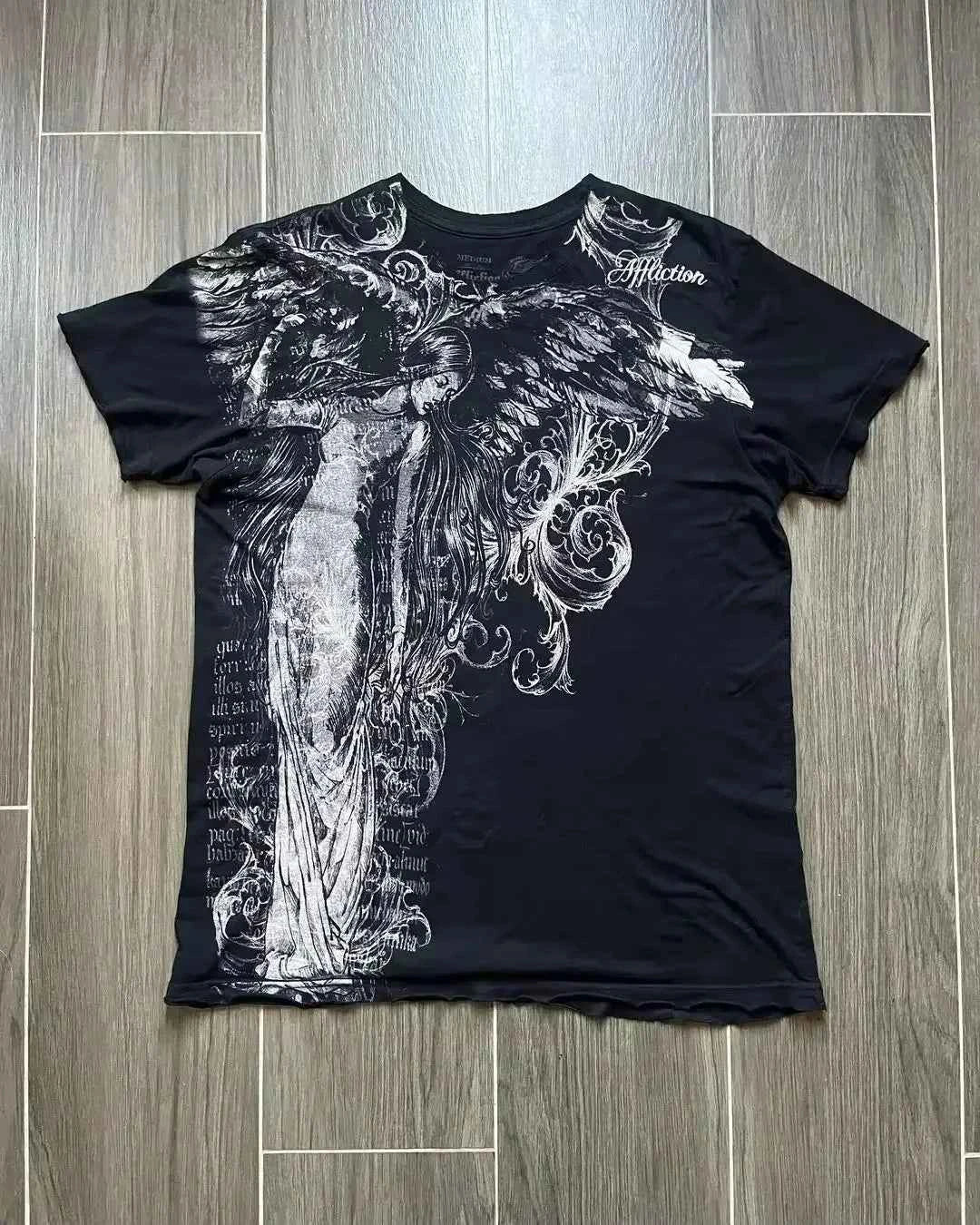 MMA ELITE Cross Skull Print Green Y2K T Shirt Men Loose Fit Streetwear Graphic Tee Oversized Glow Dark Party Ins Popularity Tops
