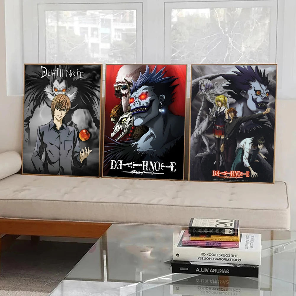 Japaese Anime DEATH NOTE Poster For Living Room Bedroom Home Decor Yagami Raito Canvas Painting Classic Japan Comics Wall Art