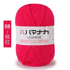 Milk Sweet Soft Cotton Baby Knitting Wool Yarn Thick Yarn Fiber Velvet Yarn Hand Knitting Wool Crochet Yarn for DIY Sweater