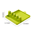 Multi-Function Kitchen Spatula Rack – Spoon Rest & Pot Lid Holder
