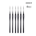 00000#-7# Fine Tip Paint Brush Set for Acrylic, Models, Mini  Miniature Detail , Nylon Hair Thin Extra Fine Paintbrushes
