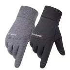 Thermal Touch Screen Gloves Men Women, Winter Windproof Warm Running Gloves Non-Slip Elastic Cuff for Driving Cycling Hiking