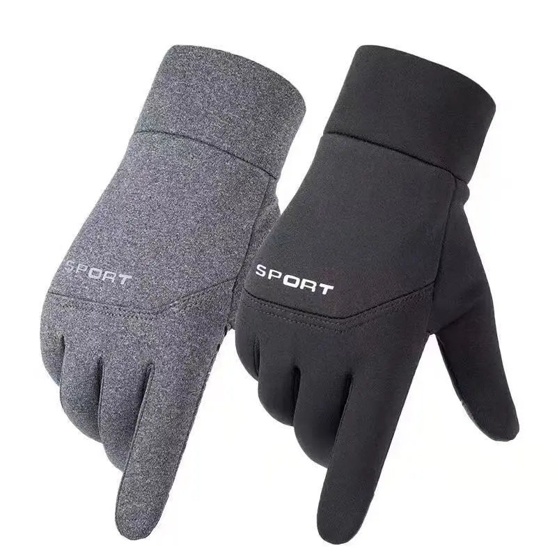 Thermal Touch Screen Gloves Men Women, Winter Windproof Warm Running Gloves Non-Slip Elastic Cuff for Driving Cycling Hiking
