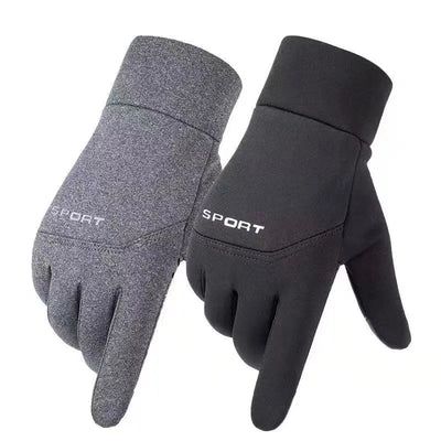 Thermal Touch Screen Gloves Men Women, Winter Windproof Warm Running Gloves Non-Slip Elastic Cuff for Driving Cycling Hiking