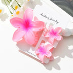 3Pcs/18Pcs Egg Flower Hair Clips Gradient Candy Color Flowers Suitable for Daily Backcombed Ponytail Shark Clip Hair Accessories