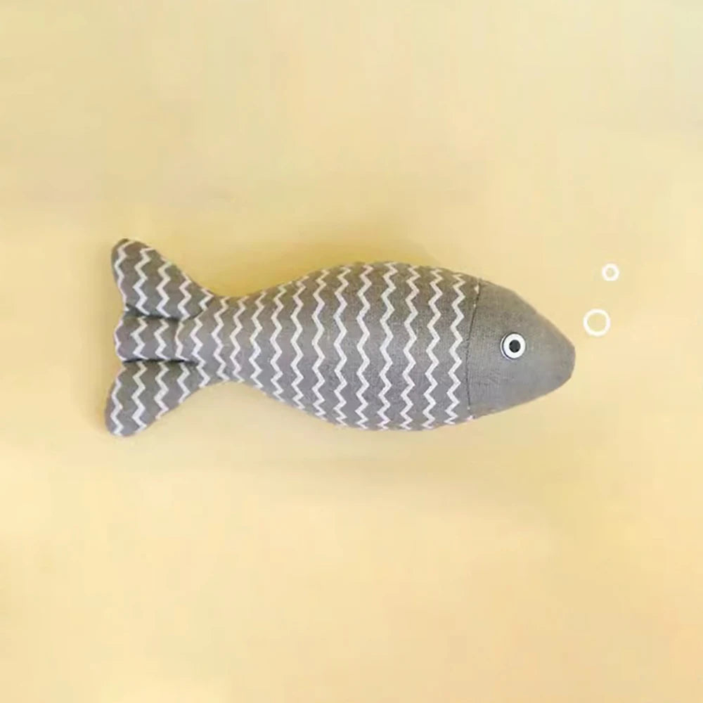 Catnip Fish Toy – Interactive Plush Simulation Fish for Cats & Kittens