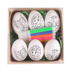 DIY Painting Easter Eggs with Paint Pen DIY Doodle Kit Easter Egg Coloring Craft Kit for Easter Theme Party
