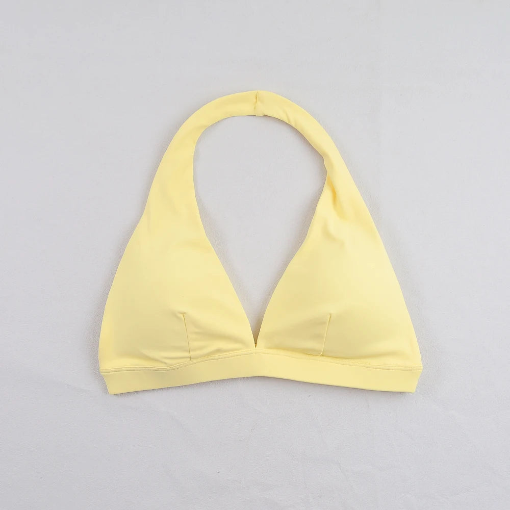 Women's V-neck Hanging Neck Cool Yoga Underwear Fitness Running Breathable Sexy Bra