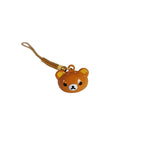 Kawaii Rilakkuma Easy Bear Keyrings Lazybear Doll Keychains Bag Clothing Puller Phone Rope Necklace Accessories Pendants Gift