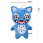 New hot Anime Hunters Plush Cute Purple Tiger Black Hat Magpie With 3 Eyes Monster Hunt Girl Group Stuffed For Fans Gifts