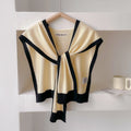 Clearance_Spring And Autumn Knitted Striped Shawl With High-Grade Summer Office Air-Conditioned Room Neck And Shoulder Scarf_Con