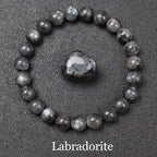 Natural Black Agates Beads Bracelet Women Men Genuine Black Onyx Natural Stone 6mm 8mm Smooth Round Beads Lucky Energy Jewelry