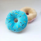 Soft Dog Donuts Plush Pet Dog Toys For Dogs Chew Toy Cute Puppy Squeaker Sound Toys Funny Puppy Small Medium Dog Interactive Toy