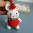 Cute Crochet Animal Doll Keychain Sheep Puppy Bag Charm
