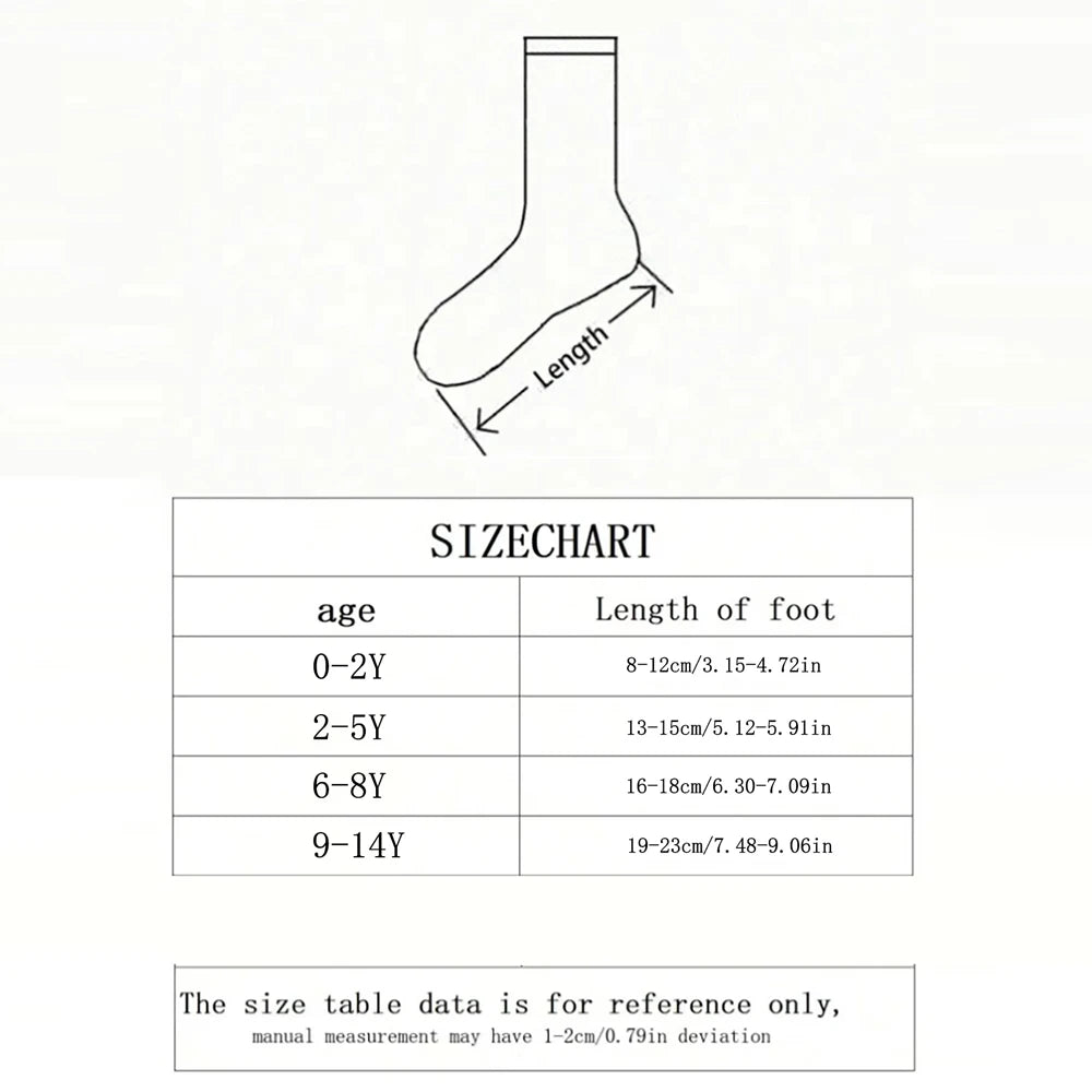 5 Pairs Children's Socks Autumn and Winter Boys' Socks Versatile Solid Color Striped Casual Socks for Students