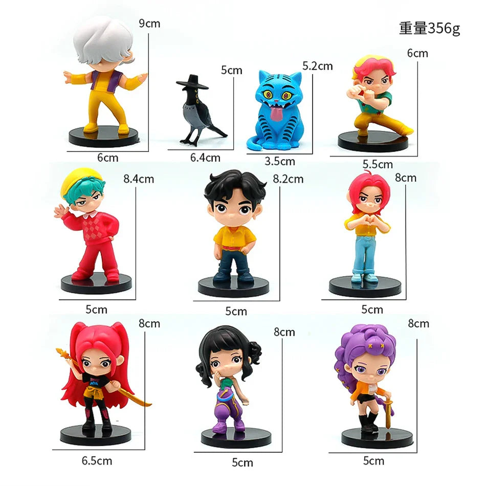 Anime Q Version Figurine Set – 10pcs Mini Collectible Toys