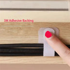 Ties Fastening Wire Reusable Cable Cord Rope Holder Self Adhesive Cord Adjustable Straps In the Office Desk Management