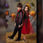 Girls Vampire Costume Gothic Tutu Dress – Halloween Fantasy Outfit