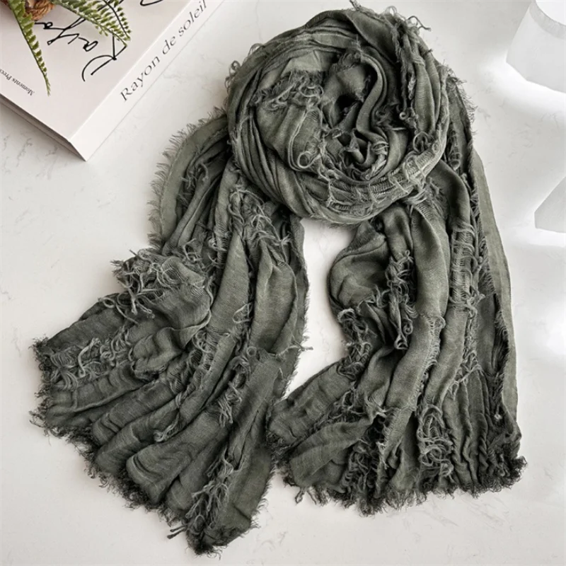 Ruins Style Unisex Steampunk Hip Hop Cotton Linen Scarf Retro Apocalyptic Scarves Techwear Capes Outdoor Tactical Shawl