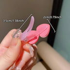 12/24pcs Kidsren's Rainbow Color Cute Flower Heart Small Hairpin