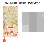 2027 Kinbor Portable Week Planner Daily Journal Notebook Month Year Weeks Plan 52g Bachuan Paper Book Gift for Back To School