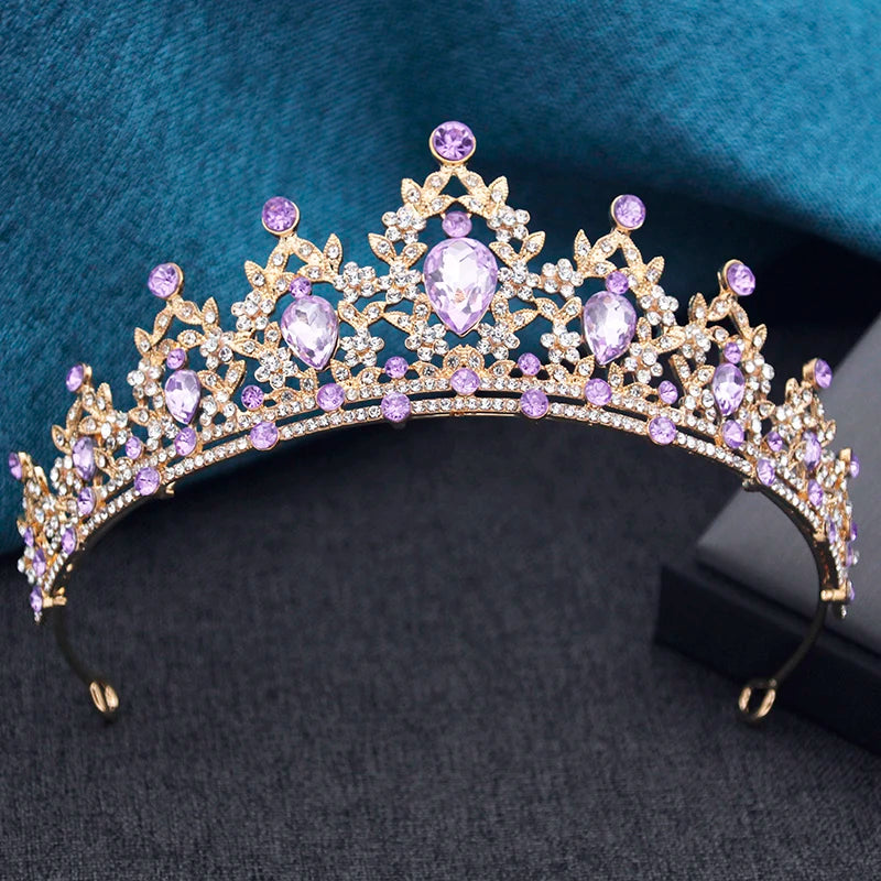 15 Colors Princess Crown Bridal Tiaras and Crowns for Women Prom Birthday Wedding Hair Jewelry Party Head Accessories