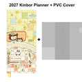 2027 Kinbor Portable Week Planner Daily Journal Notebook Month Year Weeks Plan 52g Bachuan Paper Book Gift for Back To School