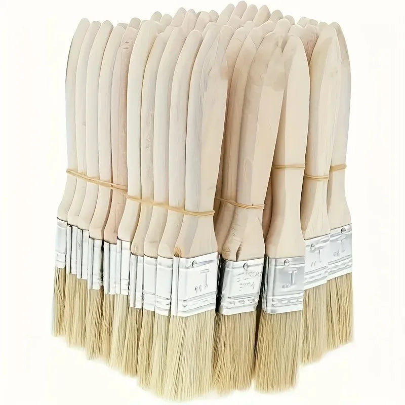 mane brushes, (4-Pack) suitable for art, handicrafts, plastering, painting, glue application, wooden handles