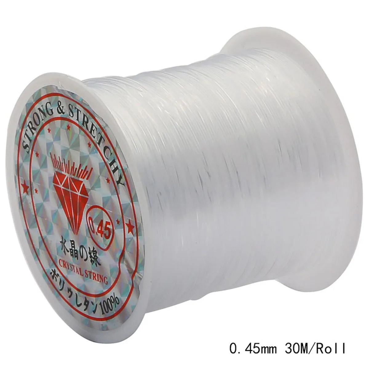 0.2-0.8mm Clear Nylon Beading Line Non Elastic Invisible Jewelry String for DIY Bracelet Necklace Jewelry Making 8-100m/Roll