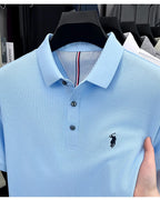 Men's 100% Cotton Polo Shirt – Short Sleeve Casual Golf & Business Shirt