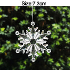 5pcs Christmas Home Decorations Crystal Acrylic Ornaments Snowflake Elk Xmas Tree Hanging Pendants Navidad 2026 New Year Gift