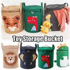 Cartoon Animal Storage Baskets Large Capacity Foldable Toy Organizer Bin with Lid for Kids Room Home Nursery Organization