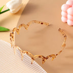 Korean Women Hair Comb Non-Slip Headband Plastic U Shape Hair Hoops Fixed Teeth Fluffy Top Hair Bands Headwear Hair Accessories