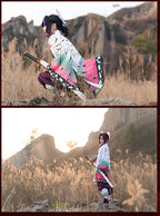 Kochou Shinobu Anime Cosplay Costume with - Wig Set