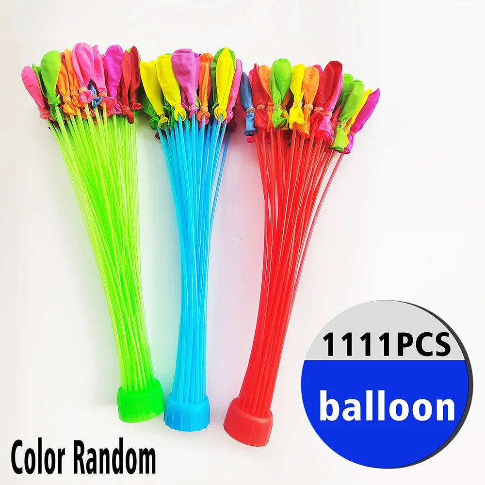 555/1111pcs Fast Water Filling Balloon Summer Entertainment Children's Beach Toys Water Projectile Festivals Party Water Balloon