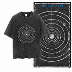 SA ASTRONAUT SPACE THEMES Printed Cotton Acid Washed Graphic Unisex T Shirt Cool Streetwear Men Tshirts Big Size Tee for men