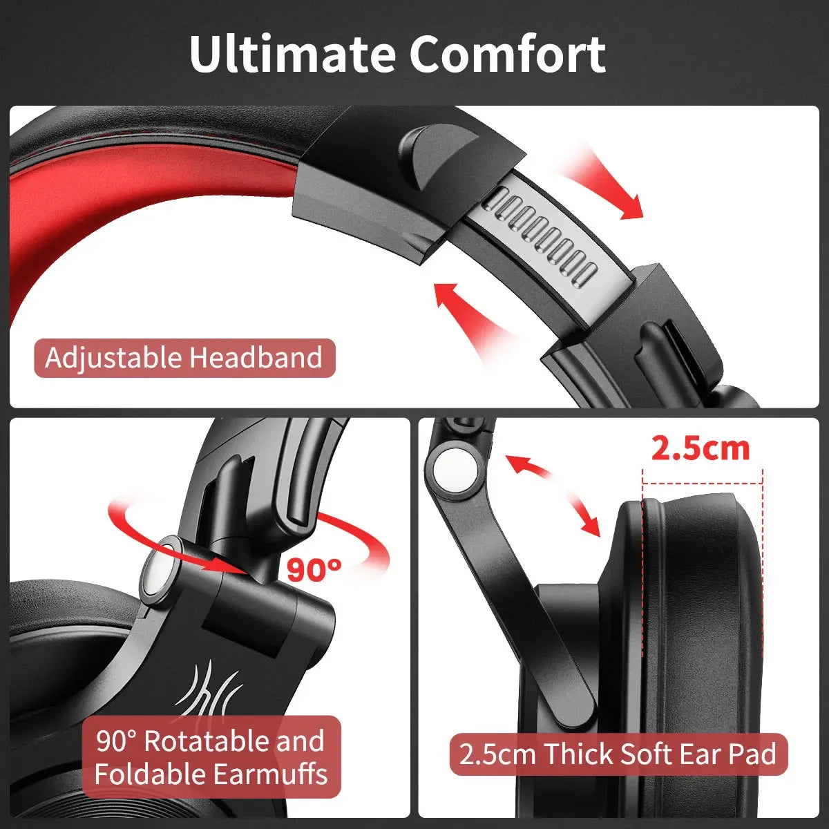 Oneodio A71 Wired Over Ear HiFi Headphones With Mic Studio DJ Headphone Professional Monitor Recording Mixing Headset For Gaming
