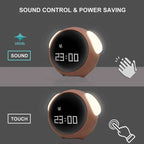 Child Alarm clock Digital Emotion Table Clock WIth Light Wireless Smart Bedside Cute Cartoon Alarm Clock For Kids