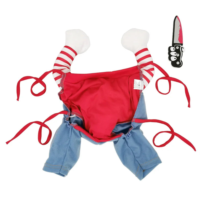 Halloween Dog Costumes Funny Pet Clothes Adjustable Dog Cosplay Costume Sets Novelty Clothing For Medium Large Dogs Bulldog Pug - WTN Essentials 