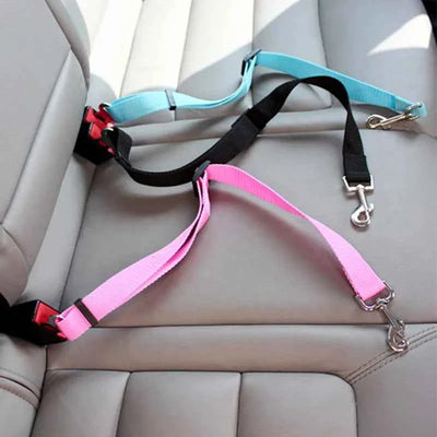 Pet Car Seat Belt Harness – Adjustable Safety Clip for Dogs & Cats