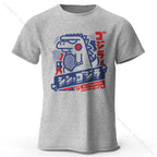 Harajuku Kawaii Animal Printed 100% Cotton T-Shirt, Lightweight Round Neck Short Sleeve Tee, Unisex Casual Wear