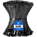 100-1000pcs Nylon Cable Zip Ties Adjustable Self-locking Cord Ties Durable Plastic Cable Ties Binding Wrap Straps for Office
