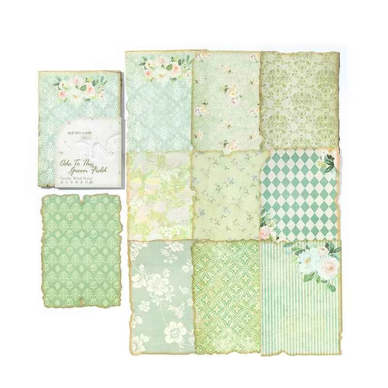 30Pcs/Pack Gentle Wind Series Scrapbooking Decorative Paper Material Perfect for Collage Journaling Craft Diy Supplies