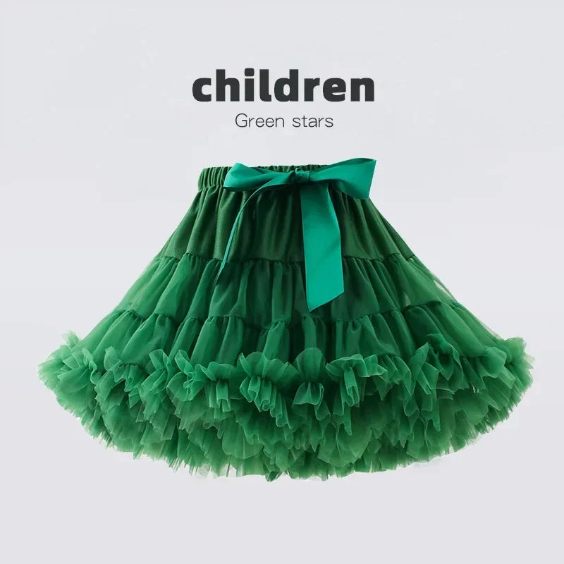 Baby Girls Tutu Fluffy Skirt Toddler Princess Ballet Dance Tulle Mesh Skirt Kids Cake Skirt Cute Girls Clothes Pettiskirt Skirt