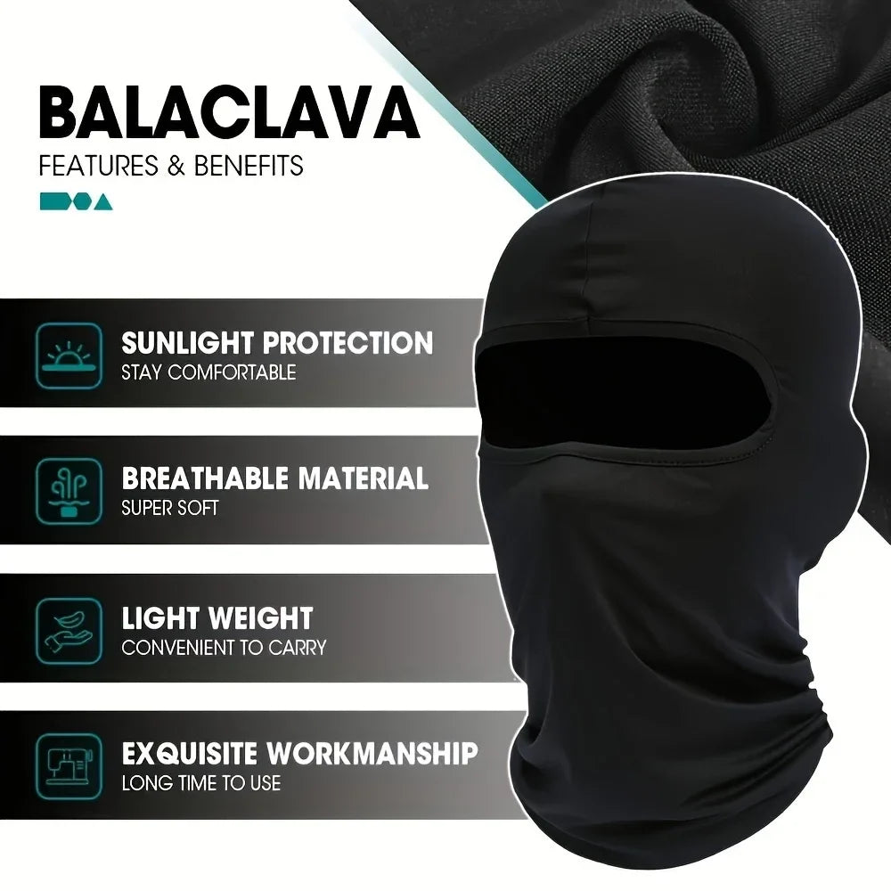 3 Pack Quick Dry Balaclava Face Mask for Outdoor Sports Comfort