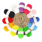 12pcs Multicolor Yarn Knitting Supplies , Crochet Craft For Crocheting And Knitting Yarn Starter Kit For Beginners