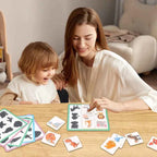 Wooden Montessori Find Shape Toy Animal Fruit Shadow Pairing Shape Puzzle Thinking Game Early Educational Toy Gift for Children