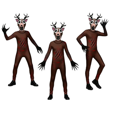 Kids Deer Owl Cosplay Costume Jumpsuit – Animal Outfit