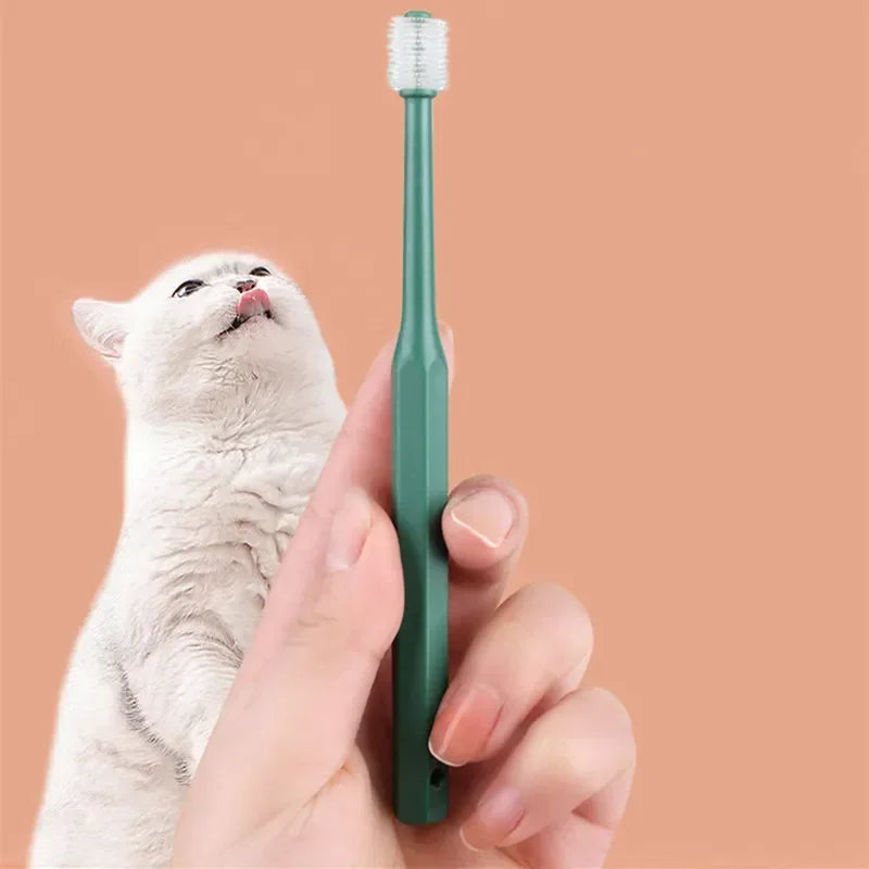 Cat Toothbrush Soft Hair Brush for Cats Mouth Cleaning Cat Brush for Teeth Cleaning Pet Grooming Cats Toothbrush Pet Products - WTN Essentials 